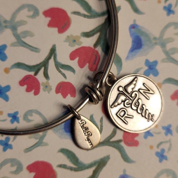 BELLA RYAN Registered Nurse Expandable Bangle Charm Bracelet in Silver - Picture 2 of 7